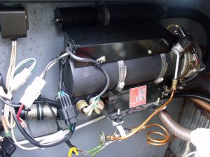 Mikuni Diesel heater in narrowboat